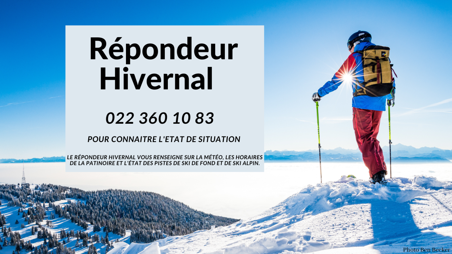 Le répondeur hivernal est activé!  +41 22 360 10 83